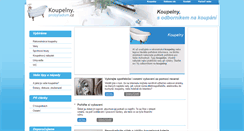 Desktop Screenshot of koupelny.probytadum.cz