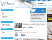 Tablet Screenshot of koupelny.probytadum.cz